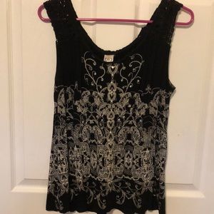Glitter beaded cute summer top